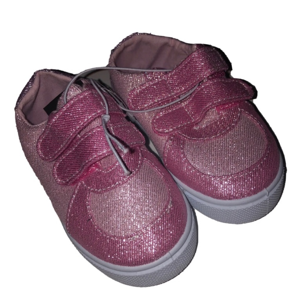 Swiggles BabyGirl Toddler Size 5 Pink Shiny Sneakers Cute New 💗